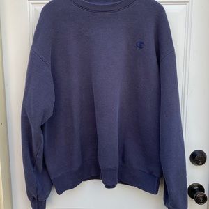 Navy Blue Authentic Champion Crewneck
